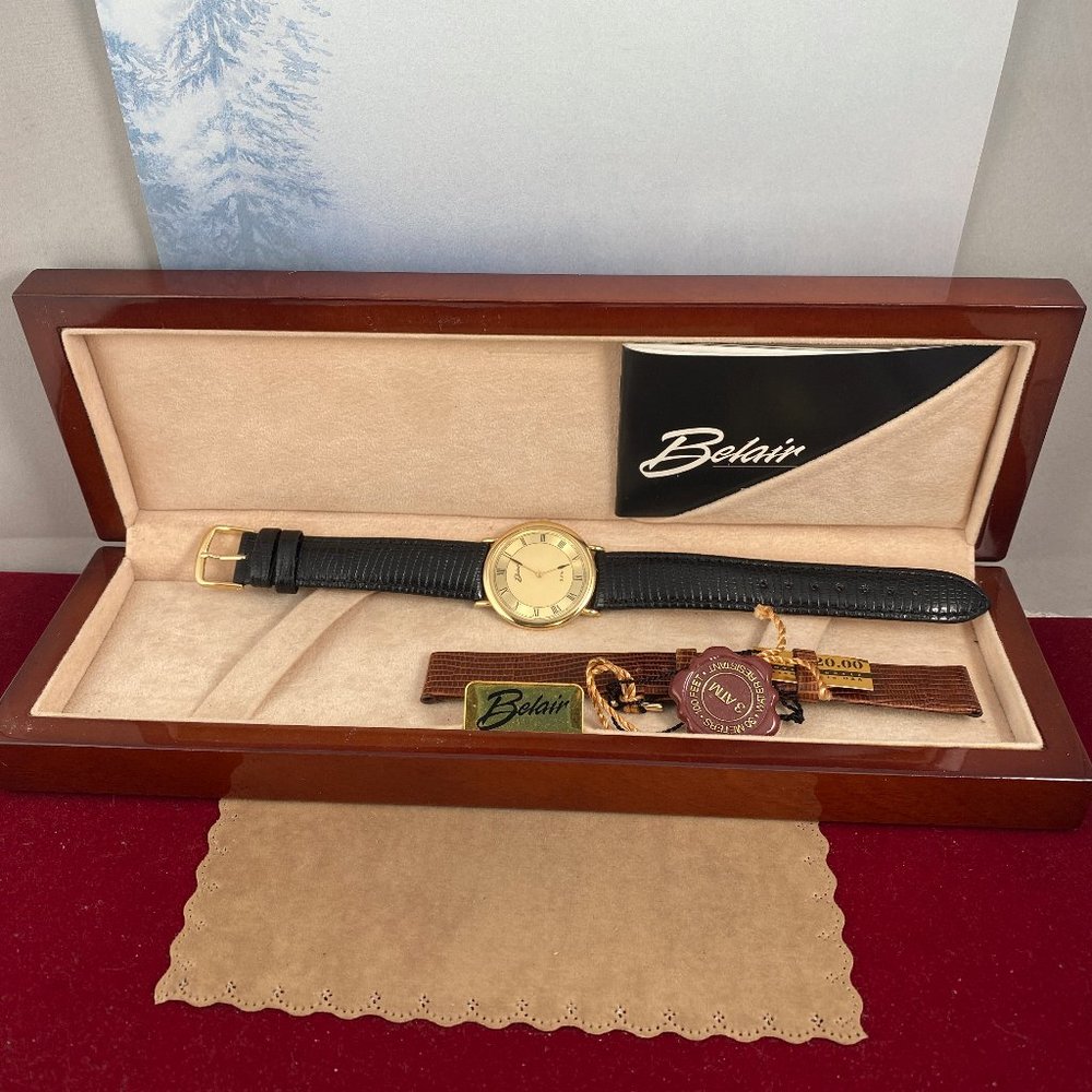 Vintage Belair Watch American Made with Swiss Quartz Movement